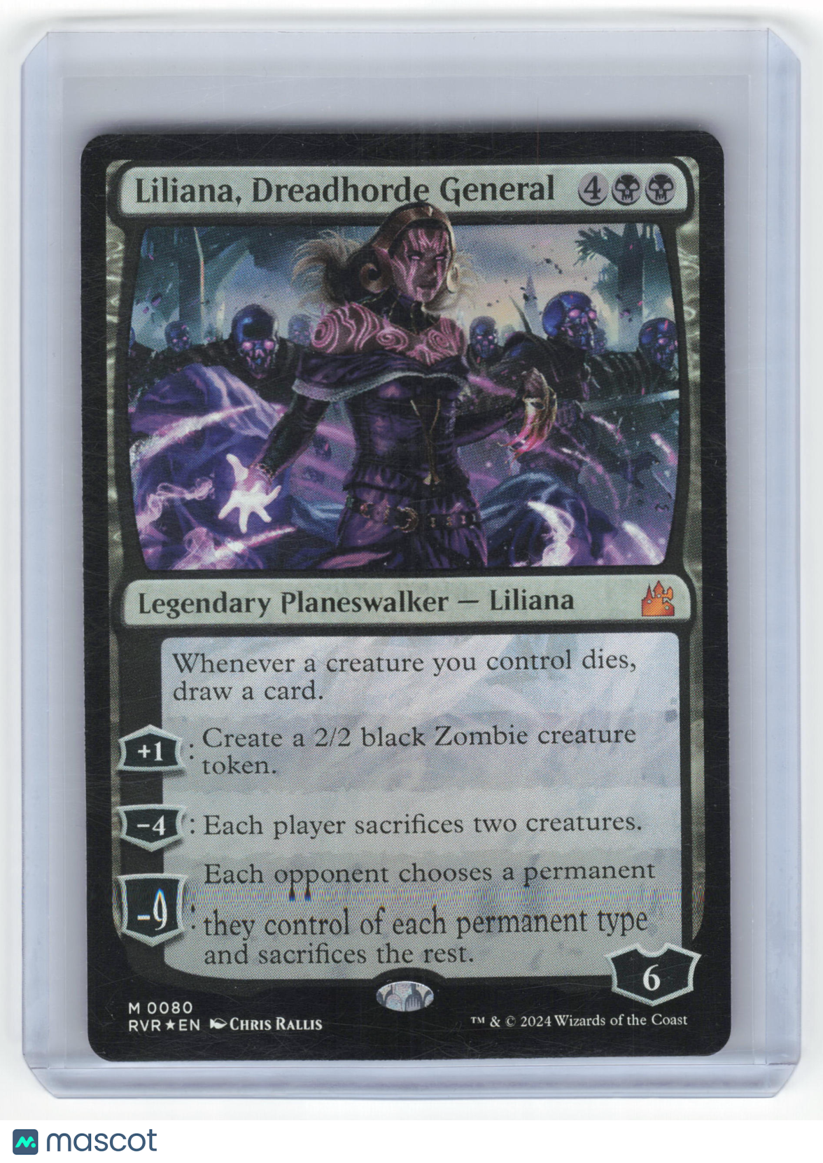 2021 MTG Liliana, Dreadhorde General Ravnica Remastered Mythic Foil #0080