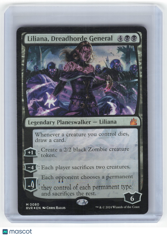 2021 MTG Liliana, Dreadhorde General Ravnica Remastered Mythic Foil #0080