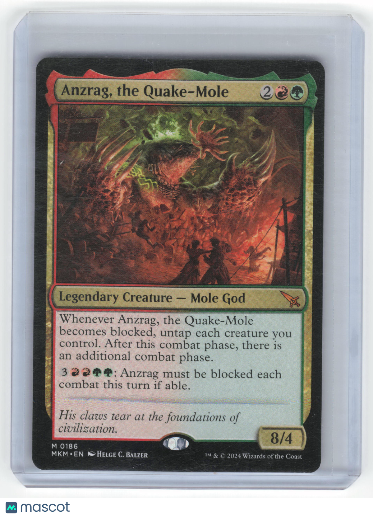 2024 MTG Anzrag, the Quake-Mole Murders at Karlov Manor Mythic Regular #0186