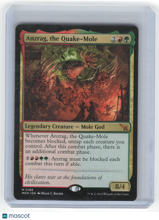2024 MTG Anzrag, the Quake-Mole Murders at Karlov Manor Mythic Regular #0186