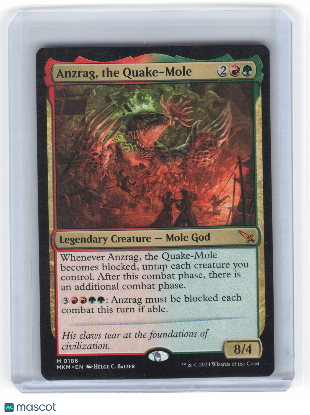 2024 MTG Anzrag, the Quake-Mole Murders at Karlov Manor Mythic Regular #0186
