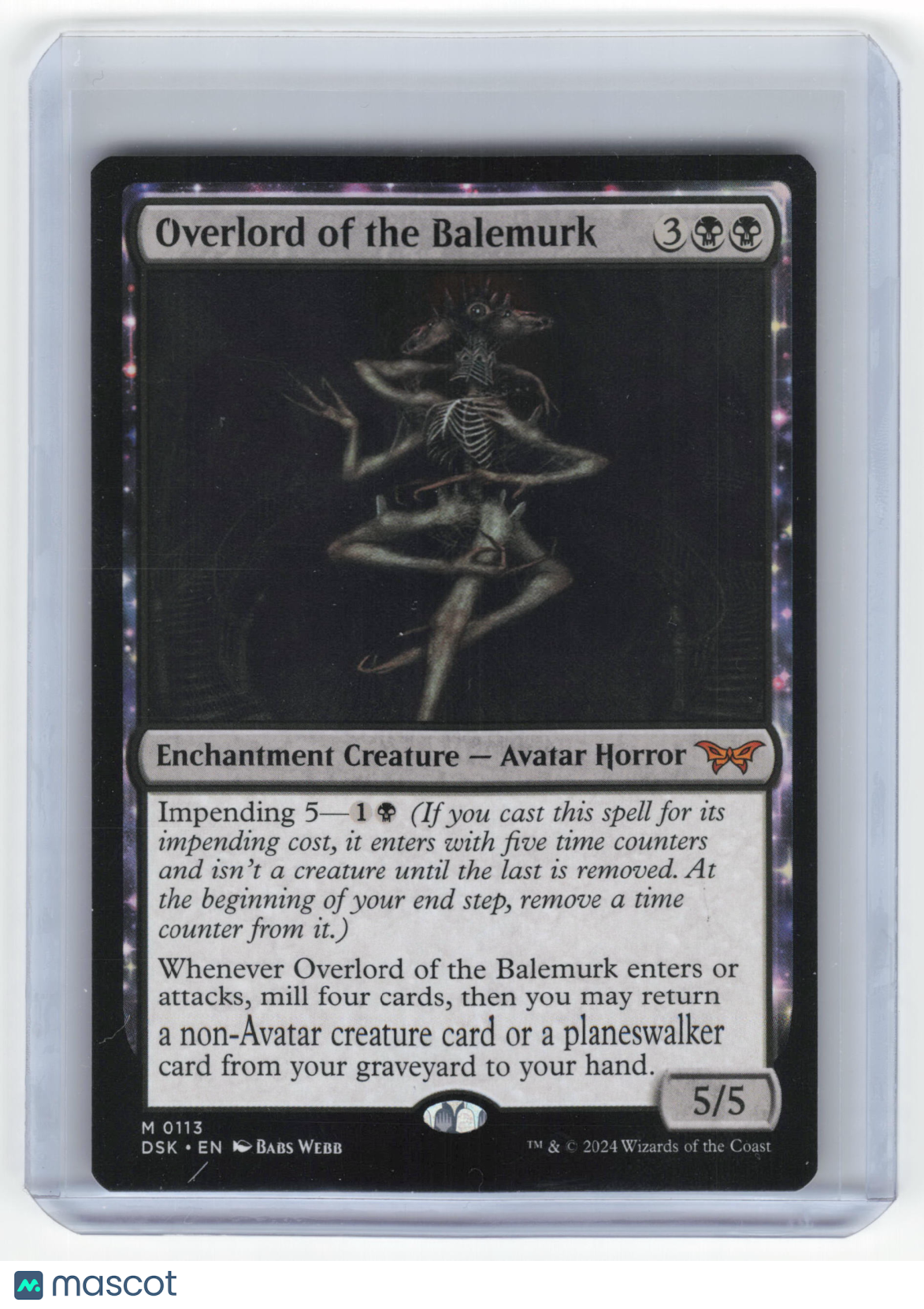 2024 MTG Overlord of the Balemurk Duskmourn: House of Horror Mythic #0113