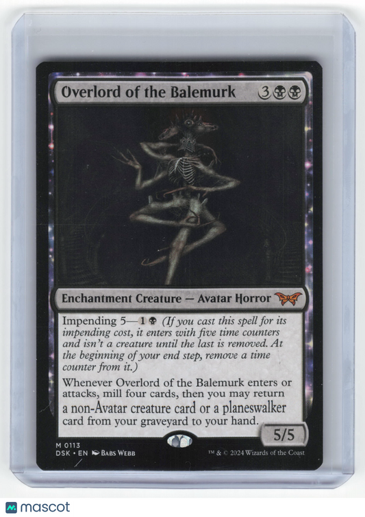 2024 MTG Overlord of the Balemurk Duskmourn: House of Horror Mythic #0113