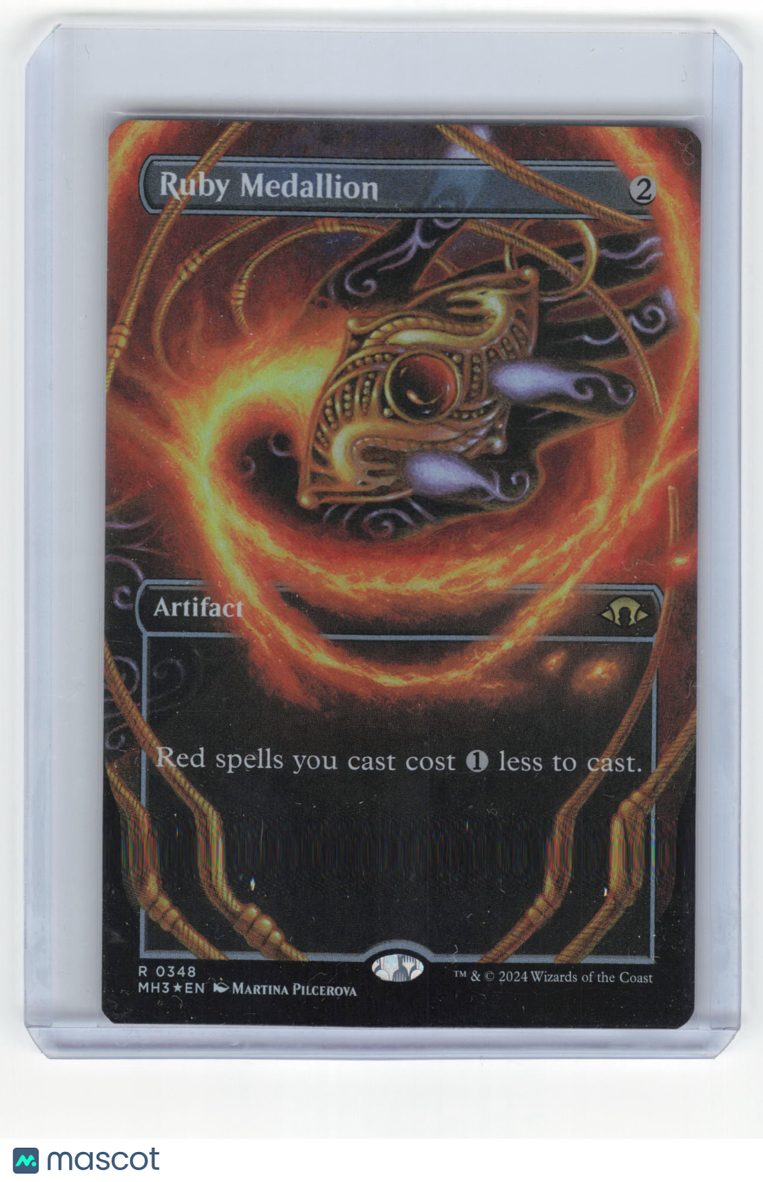 2024 Magic: The Gathering Ruby Medallion Modern Horizons 3 Rare #348 Borderless