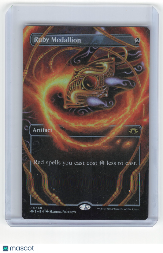 2024 Magic: The Gathering Ruby Medallion Modern Horizons 3 Rare #348 Borderless