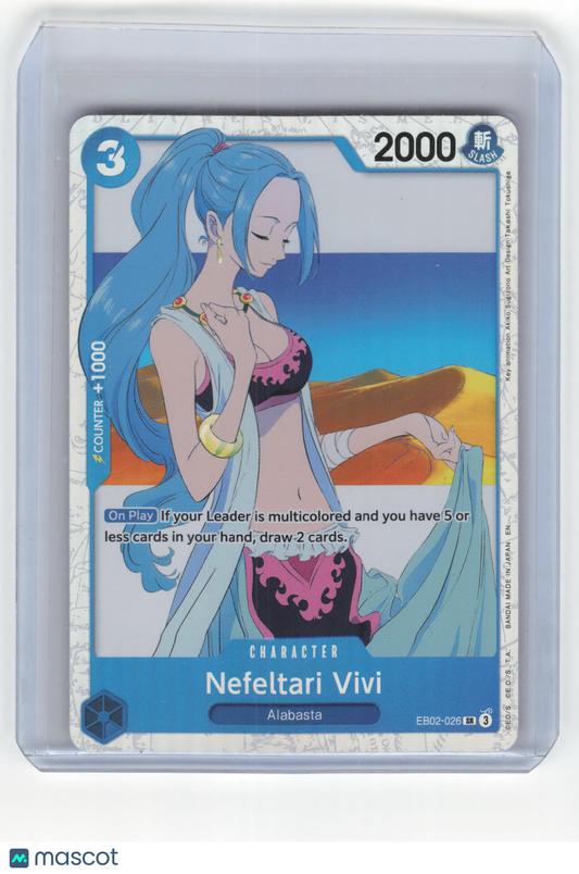 2025 One Piece Nefeltari Vivi Anime 25 Collection Super Rare Foil #EB02-026