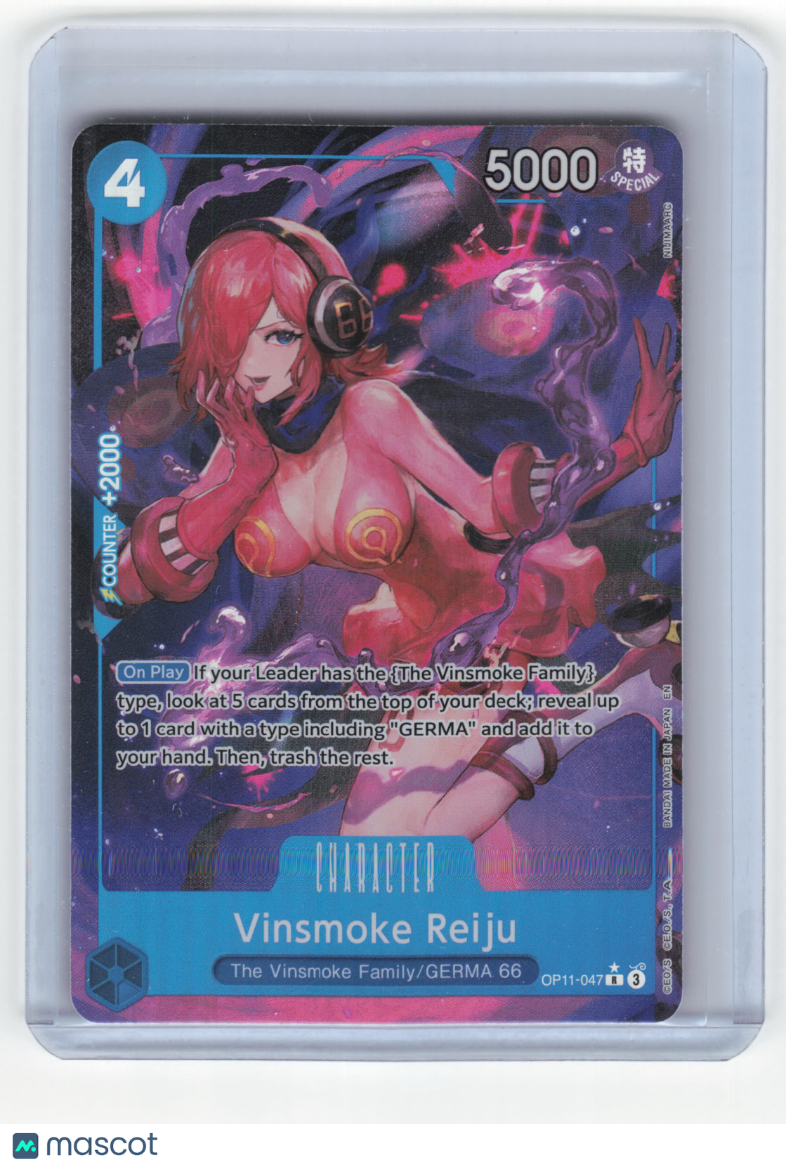 2025 One Piece Vinsmoke Reiju Fist of Divine Speed Rare Foil #OP11-047 Alt Art