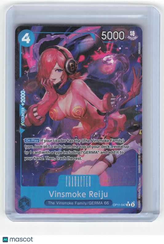 2025 One Piece Vinsmoke Reiju Fist of Divine Speed Rare Foil #OP11-047 Alt Art
