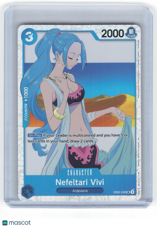 2025 One Piece Nefeltari Vivi Anime 25th Collection Super Rare Foil #EB02-026