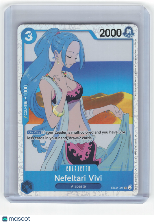 2025 One Piece Nefeltari Vivi Anime 25th Collection Super Rare Foil #EB02-026