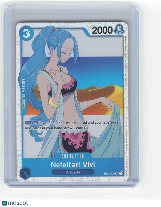 2025 One Piece Nefeltari Vivi Anime 25th Collection Super Rare Foil #EB02-026