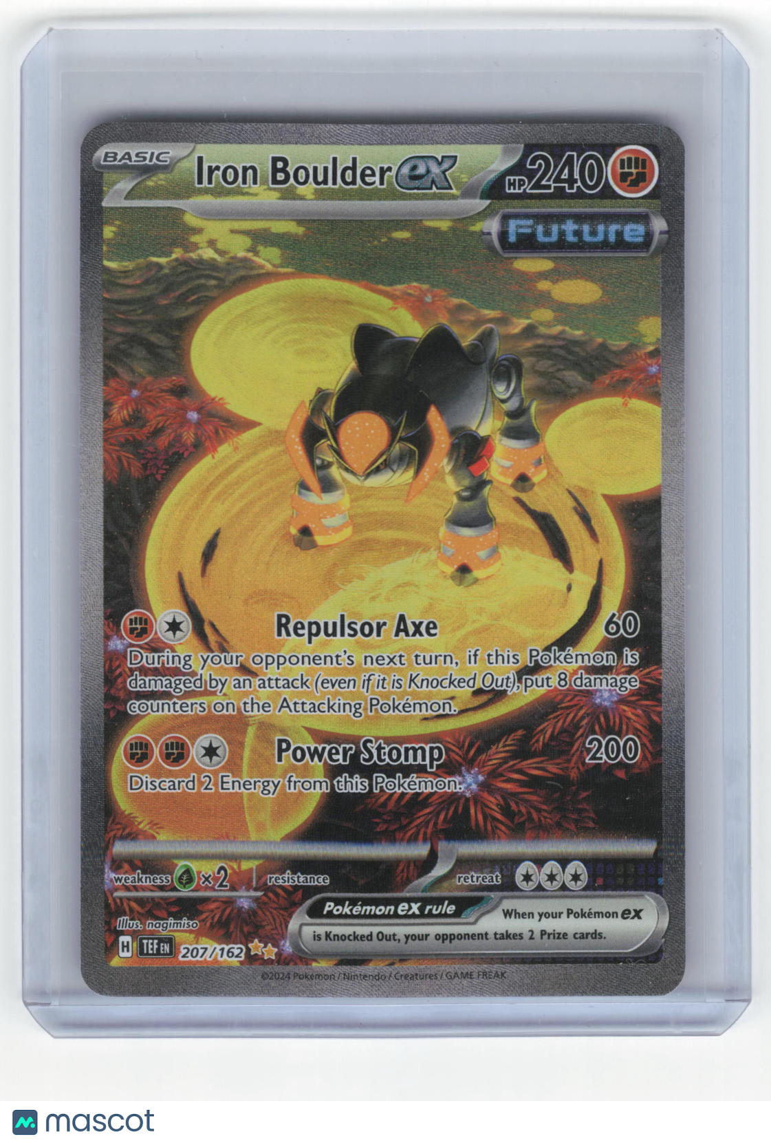 2024 Pokemon Iron Boulder EX Temporal Forces Special Illustration Rare #207/162
