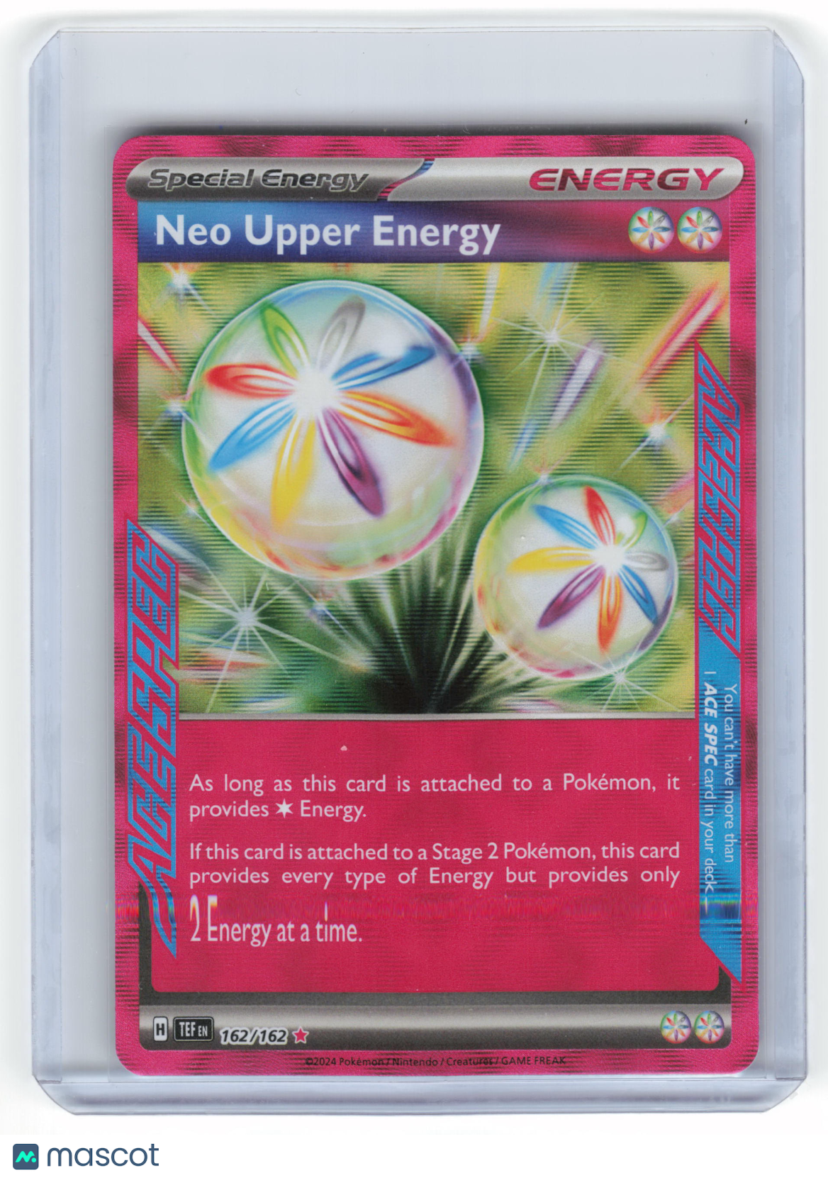 Pokemon Neo Upper Energy 2024 Stellar Crown Rare Foil #162/162