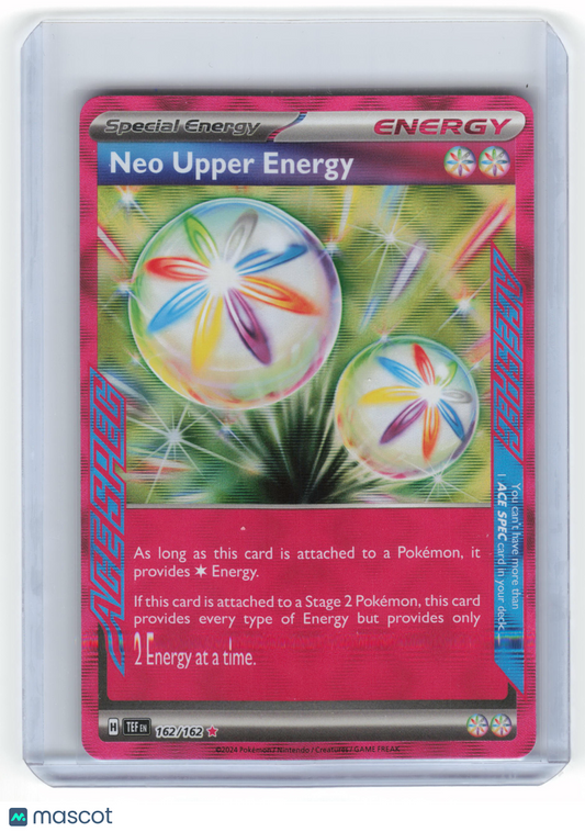 Pokemon Neo Upper Energy 2024 Stellar Crown Rare Foil #162/162