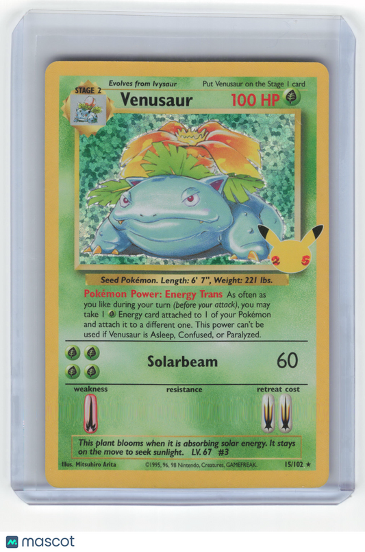 2021 Pokemon Venusaur Celebrations Rare Holo #15/102