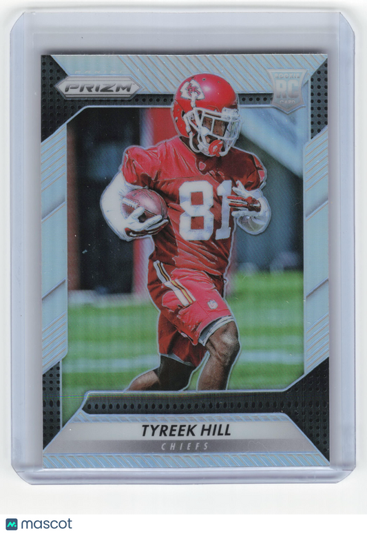 2016 Panini Prizm Football Football Tyreek Hill Near Mint RC Silver #296 NM