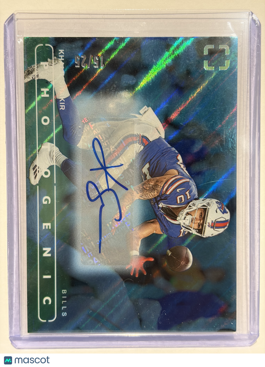 2024 Panini Photogenic Football Football Khalil Shakir Auto 15/25 Blue #16 NM