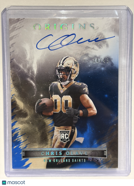 2022 Panini Origins Football Football Chris Olave Autograph RC 34/49 #RAU-COL NM