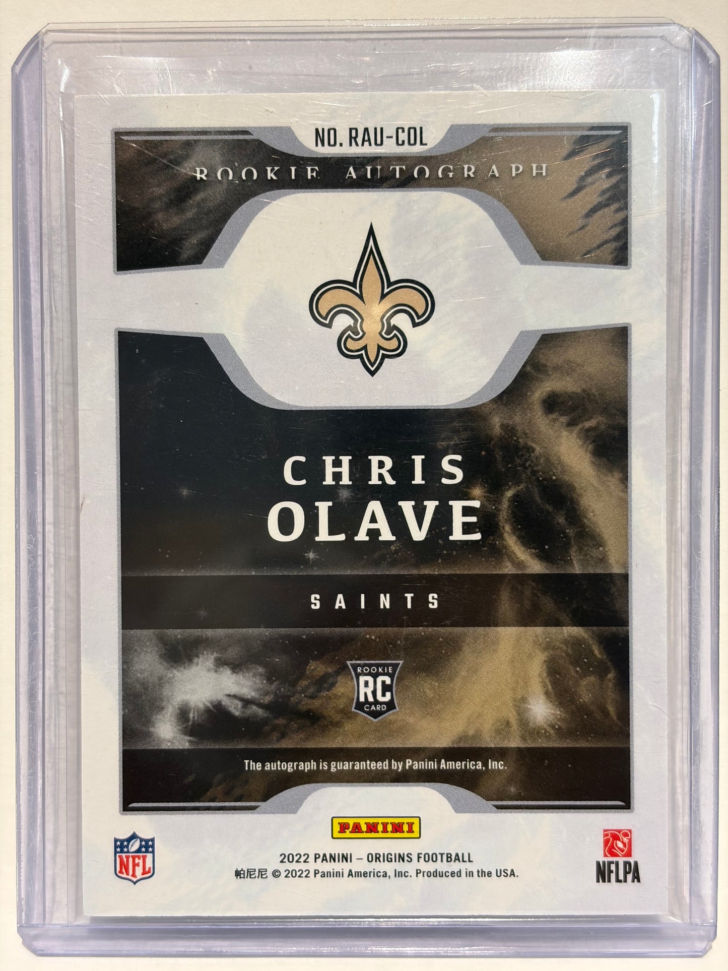 2022 Panini Origins Football Football Chris Olave Autograph RC 34/49 #RAU-COL NM