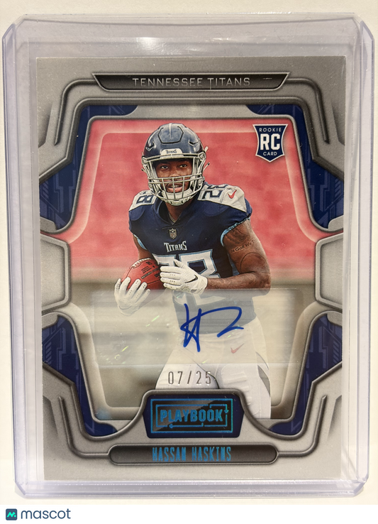 2023 Panini Playbook Football Hassan Haskins RC 07/25 #142 Near Mint