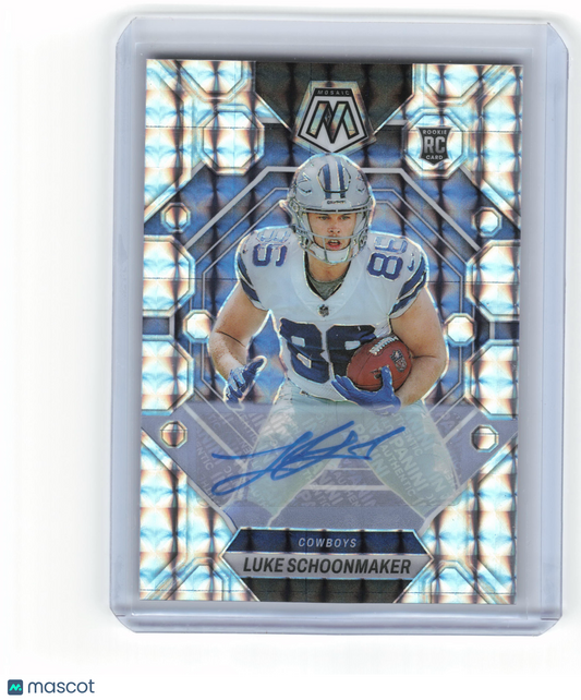 2023 Panini Mosaic Football Luke Schoonmaker RC Silver Prizm #344 Near Mint