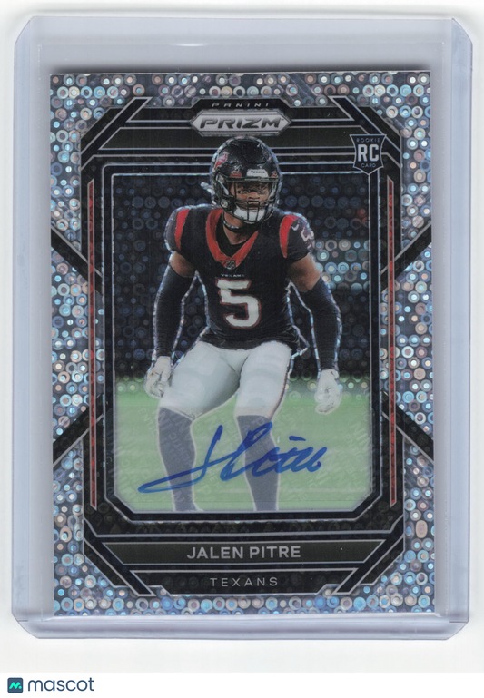 2023 Panini Prizm Football Jalen Pitre RC Silver No Huddle #383 Near Mint