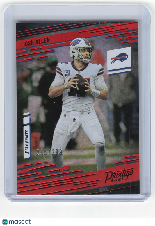 2021 Panini Prestige Xtra Points Football Josh Allen 295/299 Red #16 Near Mint