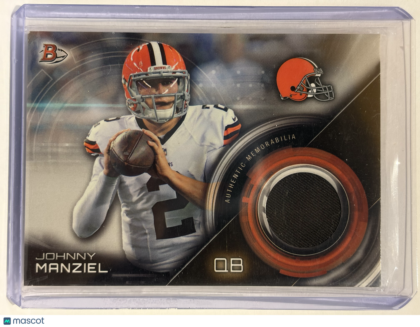 Topps 2015 Bowman Football Johnny Manziel Patch #BR-JM Near Mint