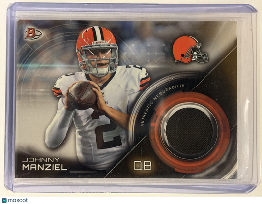 Topps 2015 Bowman Football Johnny Manziel Patch #BR-JM Near Mint