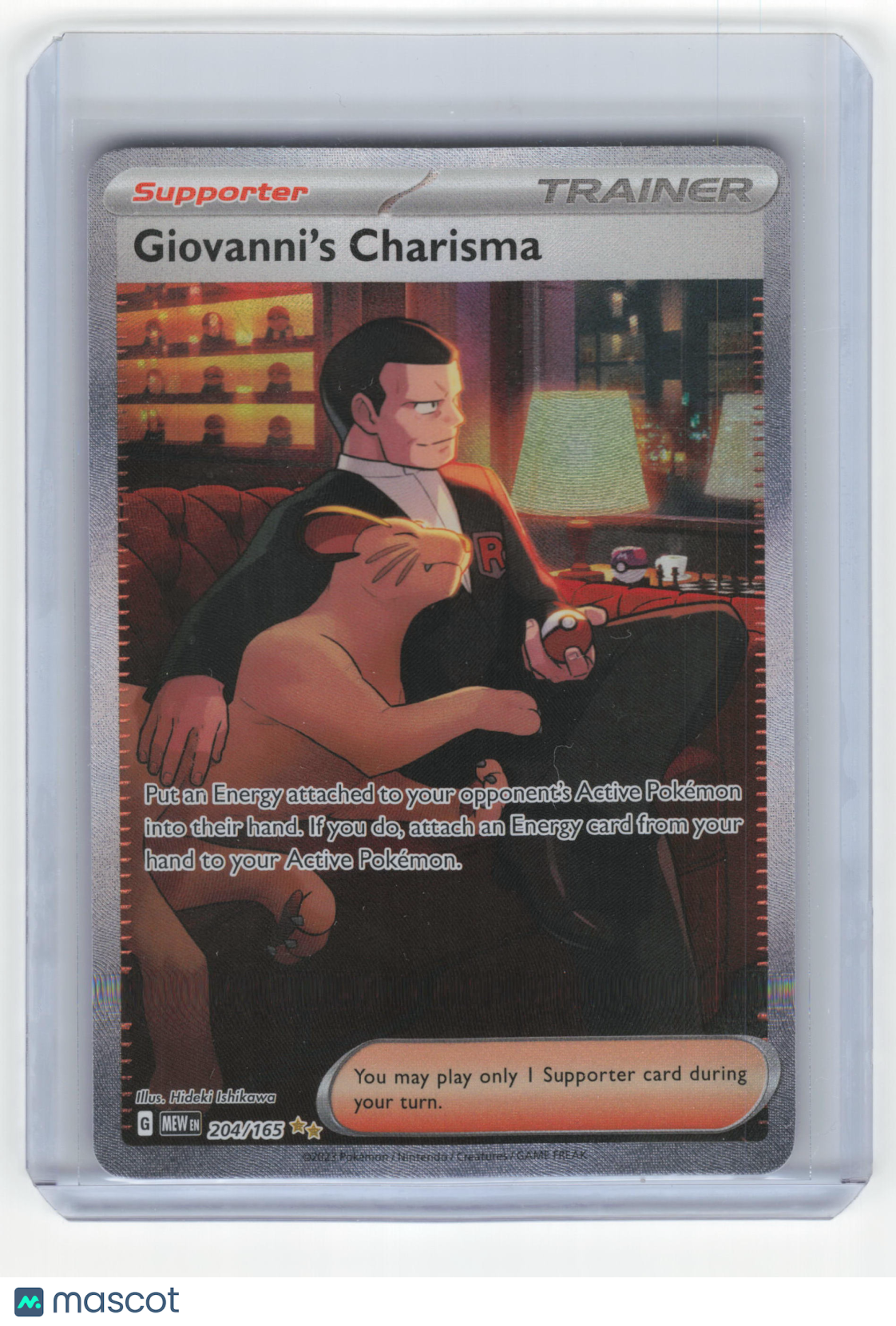 2023 Giovanni's Charisma Pokemon 151 Special Illustration Rare Foil #204/165 NM