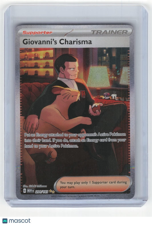 2023 Giovanni's Charisma Pokemon 151 Special Illustration Rare Foil #204/165 NM