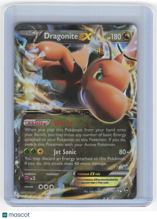2014 Pokemon Dragonite EX Furious Fists Rare Holo #74/111 Near Mint