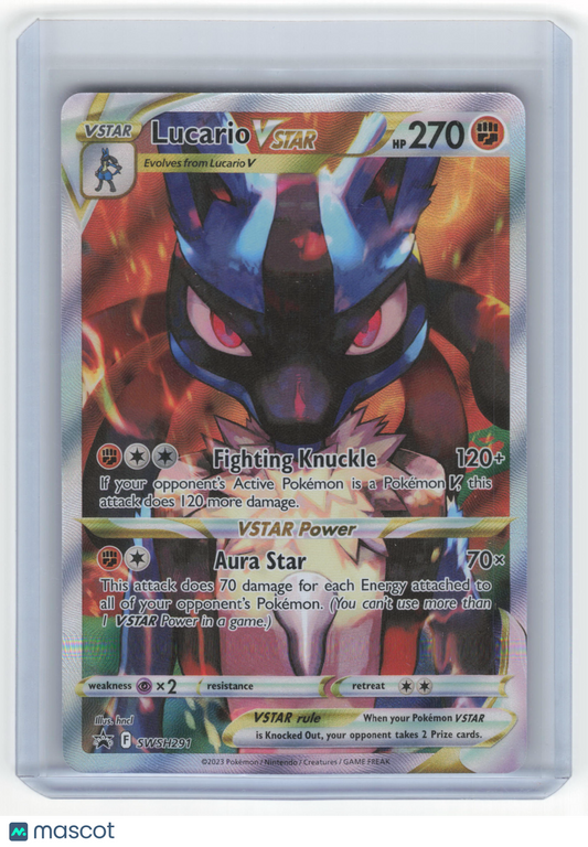2023 Pokemon Lucario VSTAR SWSH Black Star Promo Holo #291 Near Mint