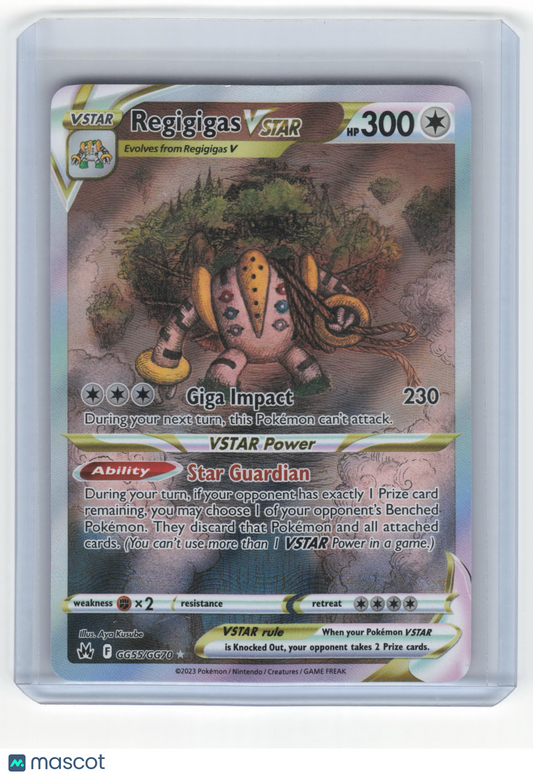 2023 Pokemon Regigigas VSTAR Crown Zenith: Galarian Gallery Rare #GG55/GG70 NM