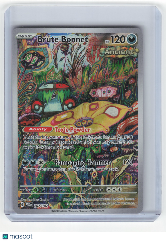 2023 Pokemon Brute Bonnet Paradox Rift Illustration Rare Foil #207/182 Near Mint