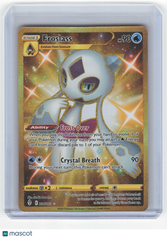 2021 Pokemon Froslass Evolving Skies Hyper Rare Gold #226/203 Near Mint
