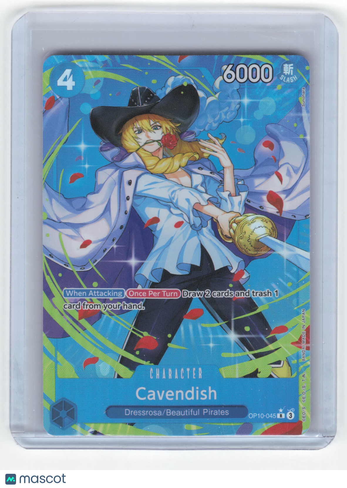 2025 One Piece Card Game Cavendish Royal Blood Rare Foil #OP10-045 Alt Art