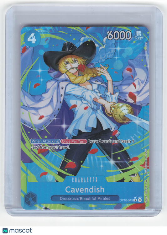 2025 One Piece Card Game Cavendish Royal Blood Rare Foil #OP10-045 Alt Art