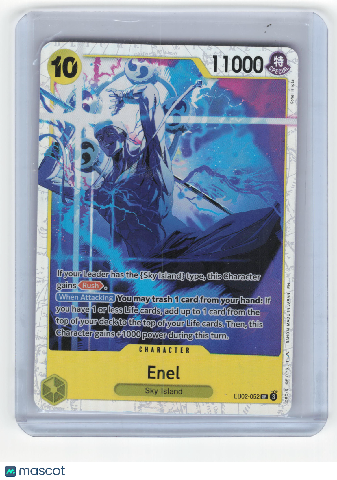 2025 One Piece Card Game Enel Anime 25th Collection Super Rare Foil #EB02-052