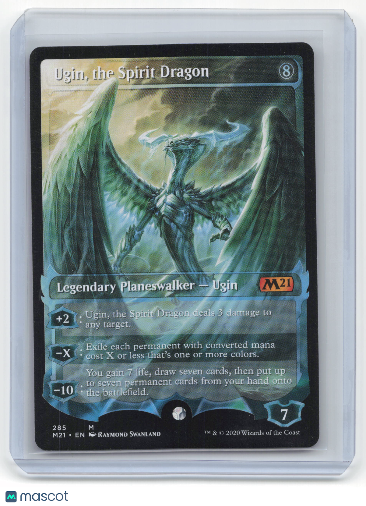 2020 MTG Ugin, the Spirit Dragon Core Set 2021 Mythic Regular #285 Full Art