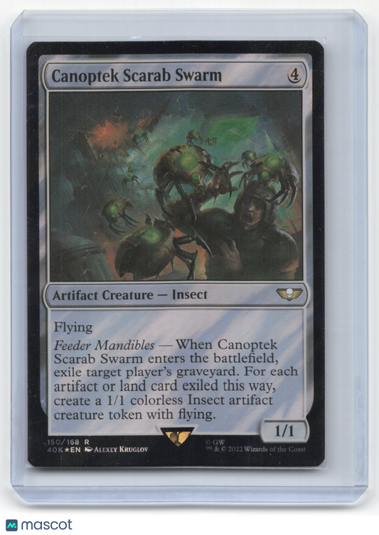 2022 Magic: The Gathering Canoptek Scarab Swarm Warhammer 40K Surge Foil #150