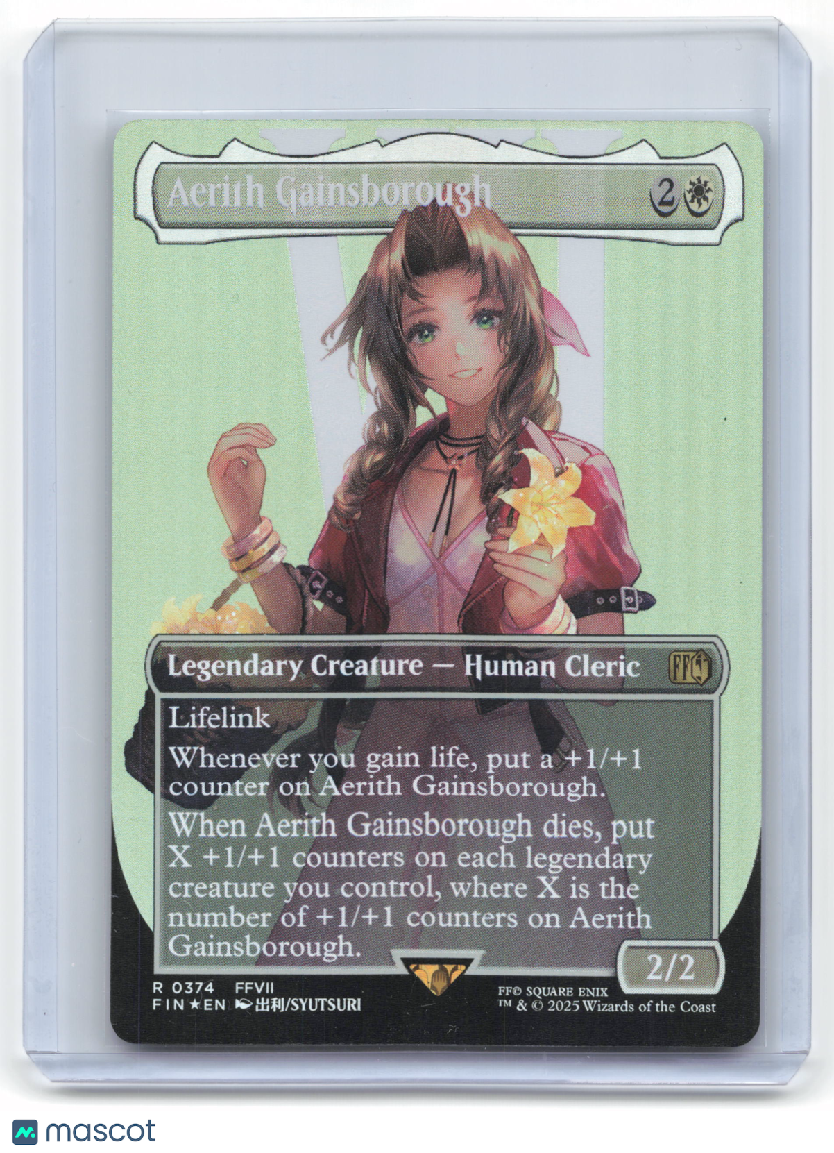 2025 MTG Aerith Gainsborough Final Fantasy Rare Foil #0374 Borderless