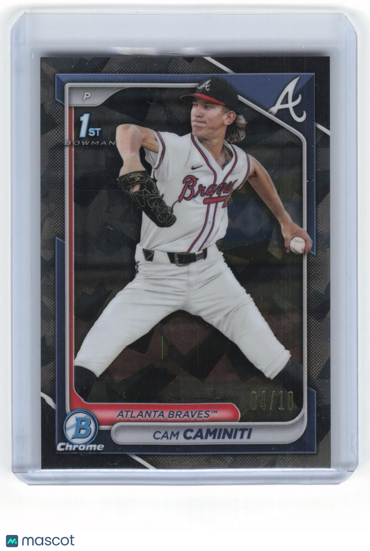 2024 Topps Bowman Draft Chrome Cam Caminiti 04/10 Black Sapphire #BDC-20 NM