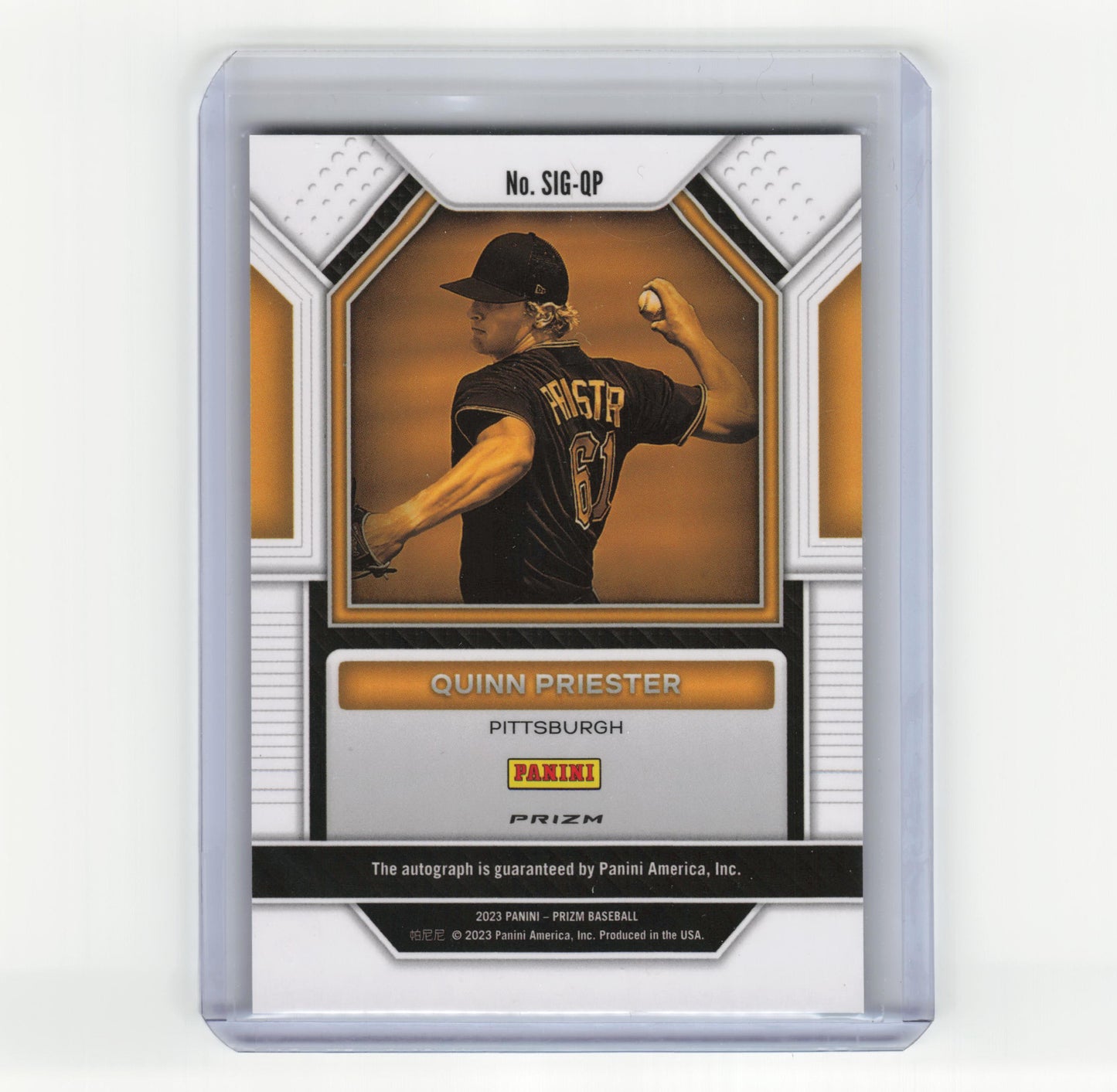 2023 Panini Prizm Signatures Baseball Quinn Priester Auto Green Ice #SIG-QP  NM