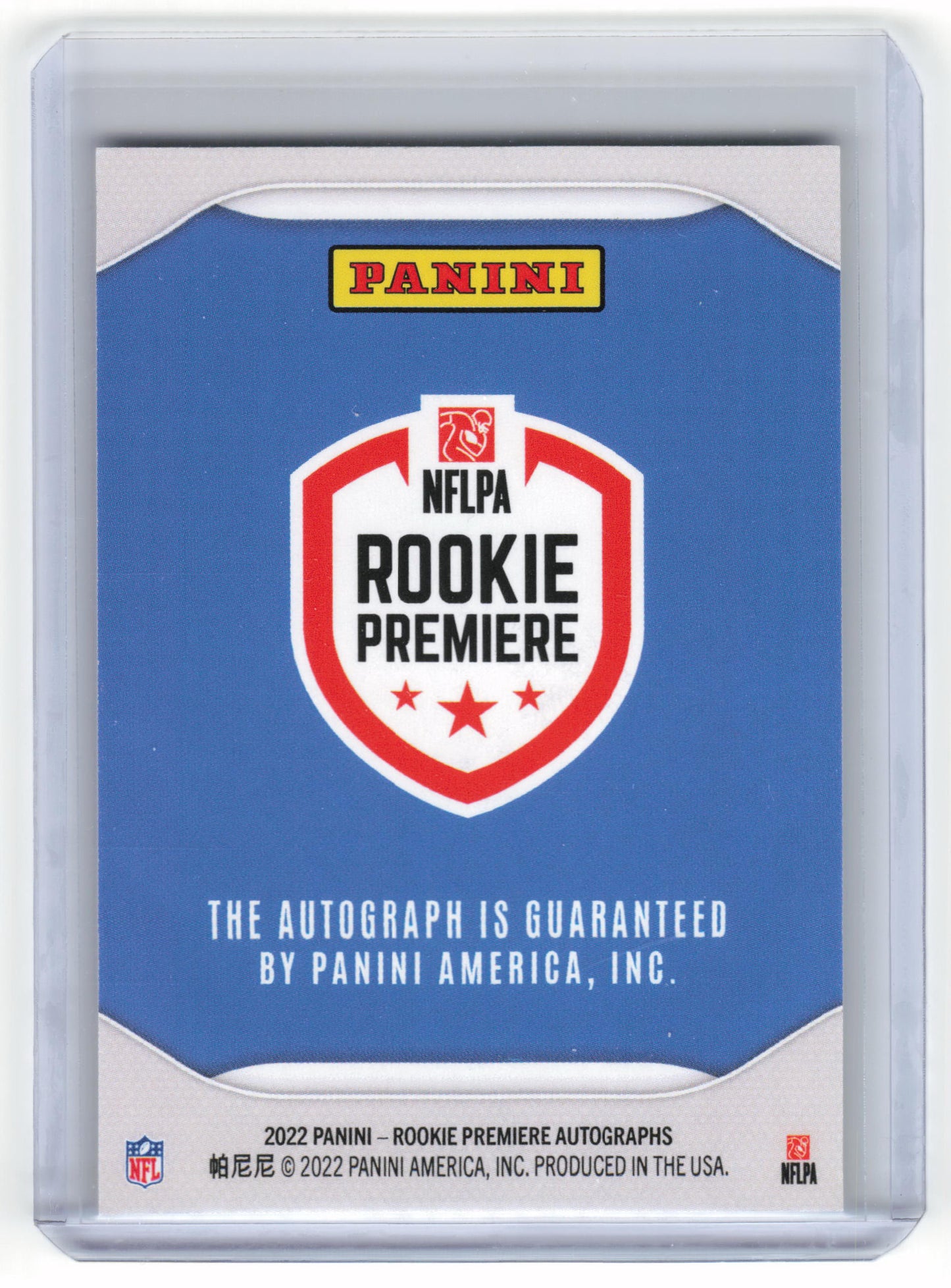 2022 Panini Rookie Premiere Autographs Football Matt Corral Autograph Near Mint