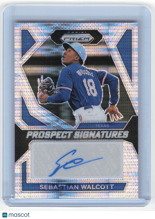 2024 Panini Prizm Baseball Sebastian Walcott Autograph 060/199 Pulsar #PS-SW NM