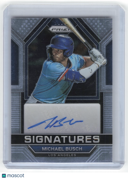 2023 Panini Prizm Signatures Baseball Michael Busch Autograph #SIG-MB Near Mint