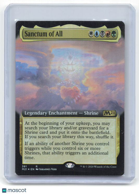 2020 Magic: The Gathering Sanctum of All Core Set 2021 Foil #381 Extended Art