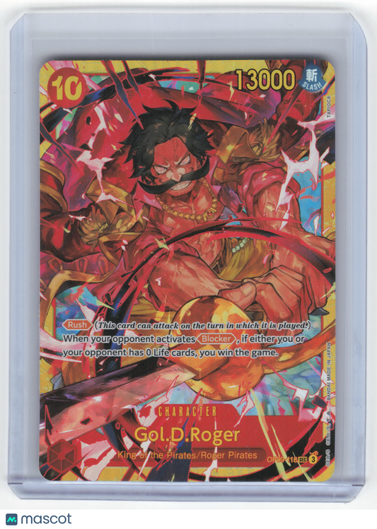 One Piece Gol.D. Roger Emperors of the New World Secret Rare Foil #OP09-118 NM