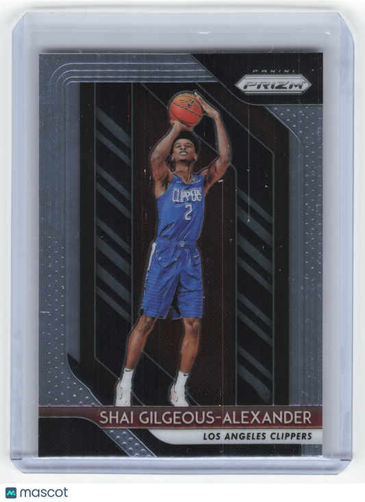 2018-19 Panini Prizm Basketball Shai Gilgeous-Alexander Silver Prizm #184 NM